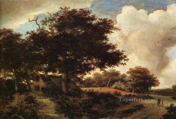 ウッズ Painting - 風景マインデルト ホッベマの森の森